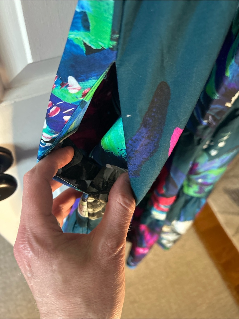 NWT Anthropologie Somerset Maxi Dress - Size Medium - Blue Floral - Picture 6 of 7